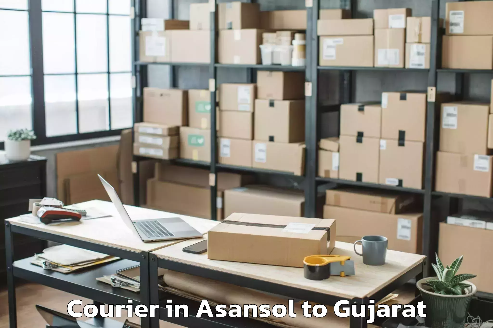 Trusted Asansol to Mehsana Courier